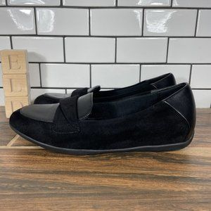 BareTraps Juliya Women's Size 7 Shoes Black Hidden Wedge Slip On Comfort Loafers